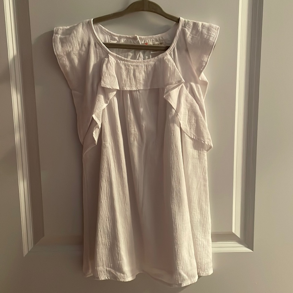 Crew cuts white dress